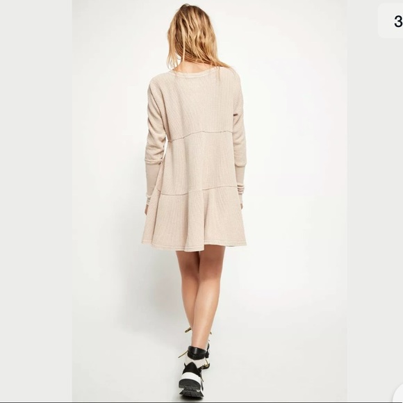 NWT Free People FP One Jolene Mini Dress Sand $128 - Picture 3 of 5
